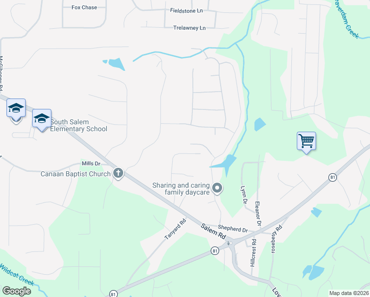 map of restaurants, bars, coffee shops, grocery stores, and more near 150 Russell Braden Road in Covington