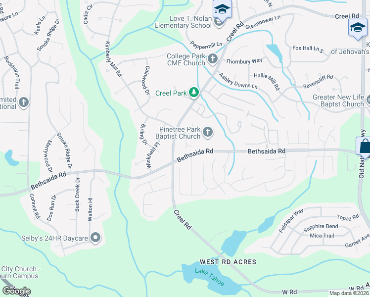map of restaurants, bars, coffee shops, grocery stores, and more near 110 Lupine Court in Atlanta