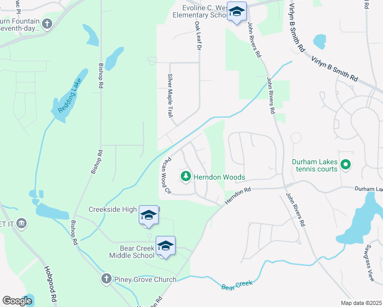 map of restaurants, bars, coffee shops, grocery stores, and more near 550 Cherry Branch Lane in Fairburn