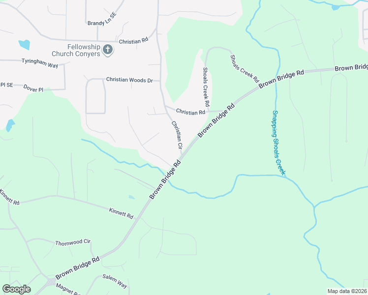 map of restaurants, bars, coffee shops, grocery stores, and more near 14142 Brown Bridge Road in Covington