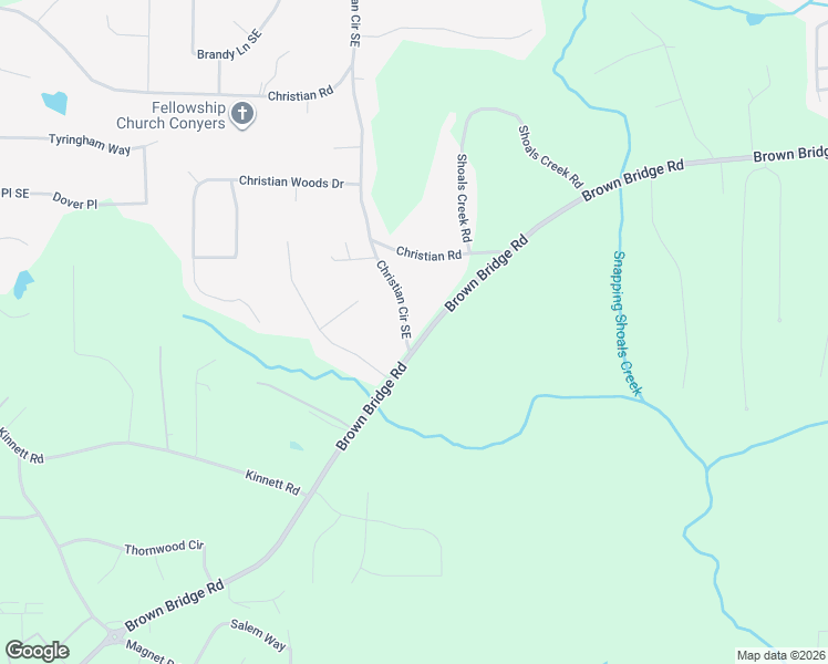 map of restaurants, bars, coffee shops, grocery stores, and more near 14142 Brown Bridge Road in Covington