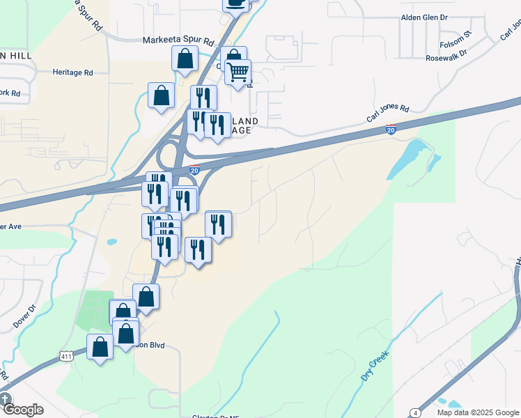 map of restaurants, bars, coffee shops, grocery stores, and more near 2013 Weaver Way in Leeds