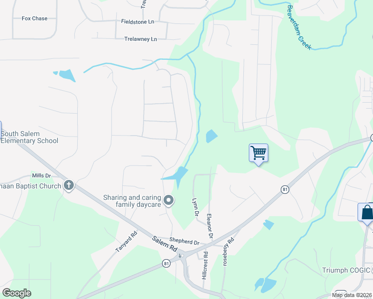 map of restaurants, bars, coffee shops, grocery stores, and more near 170 Sunflower Lane in Covington