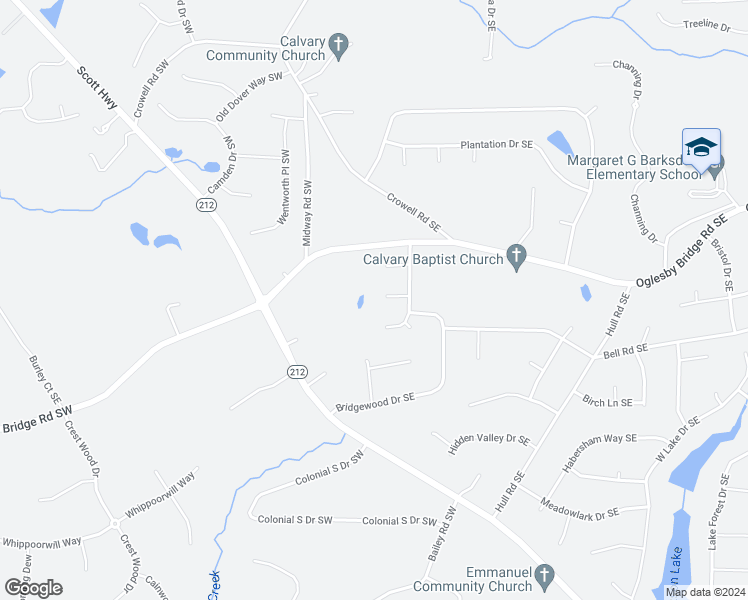 map of restaurants, bars, coffee shops, grocery stores, and more near 507 Ironwood Court Southeast in Conyers