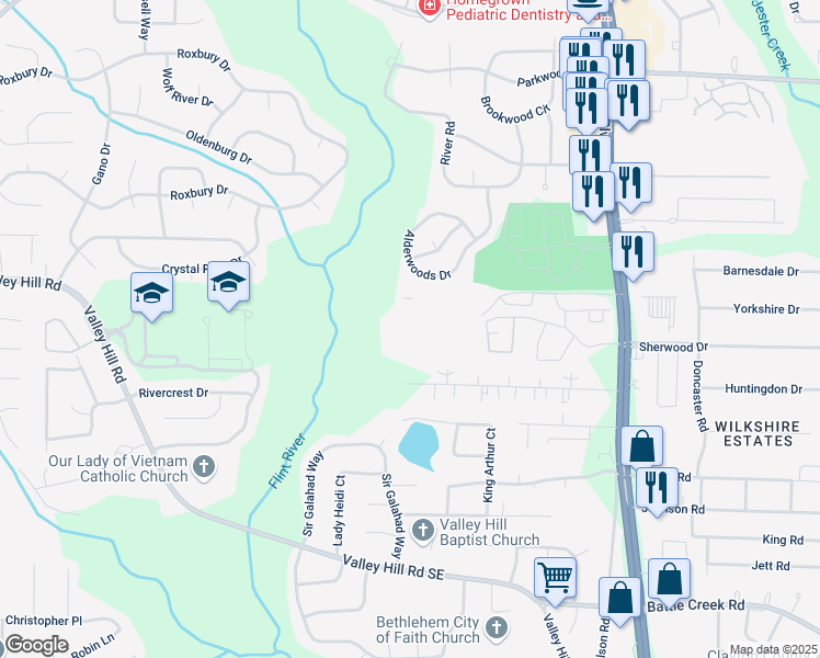 map of restaurants, bars, coffee shops, grocery stores, and more near 2004 Summercourt Drive in Jonesboro