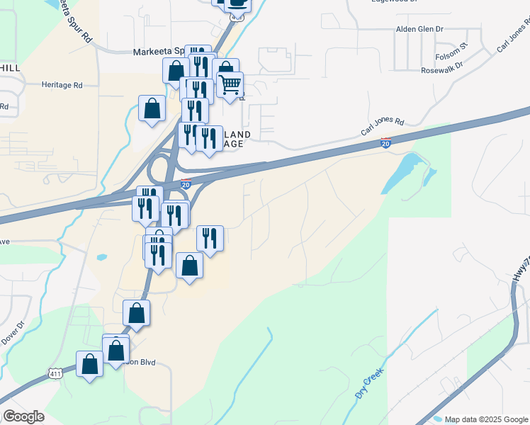 map of restaurants, bars, coffee shops, grocery stores, and more near 9022 Weaver Avenue Northeast in Leeds