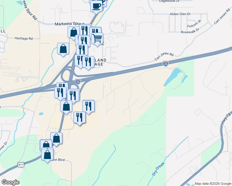 map of restaurants, bars, coffee shops, grocery stores, and more near 9022 Weaver Avenue Northeast in Leeds