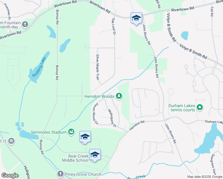 map of restaurants, bars, coffee shops, grocery stores, and more near 6980 Oak Leaf Drive in Fairburn