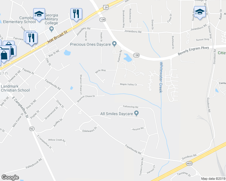 map of restaurants, bars, coffee shops, grocery stores, and more near 900 Parkway Road in Union City