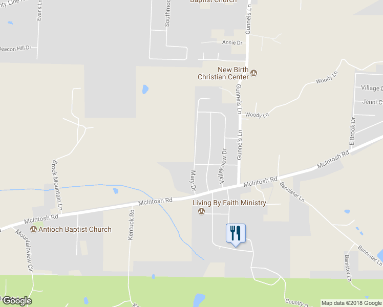 map of restaurants, bars, coffee shops, grocery stores, and more near 3715 Mary Drive in Oxford