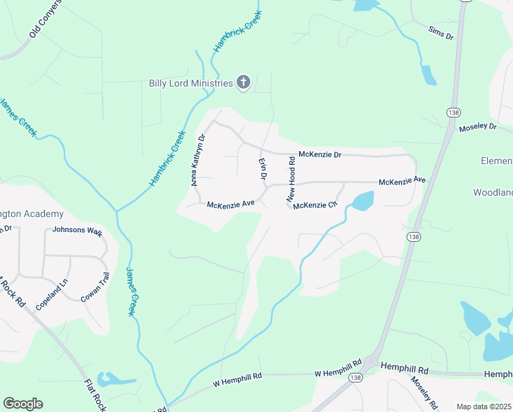 map of restaurants, bars, coffee shops, grocery stores, and more near 541 McKenzie Avenue in Stockbridge
