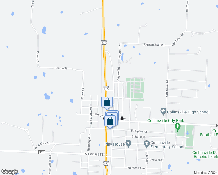 map of restaurants, bars, coffee shops, grocery stores, and more near 613 North 377 in Collinsville