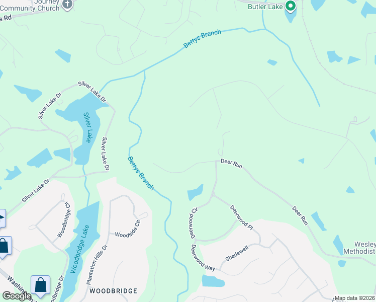 map of restaurants, bars, coffee shops, grocery stores, and more near 4507 Deer Run in Evans