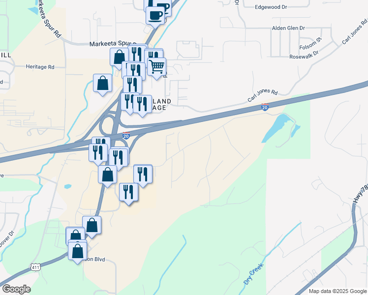 map of restaurants, bars, coffee shops, grocery stores, and more near 9022 Weaver Avenue Northeast in Leeds