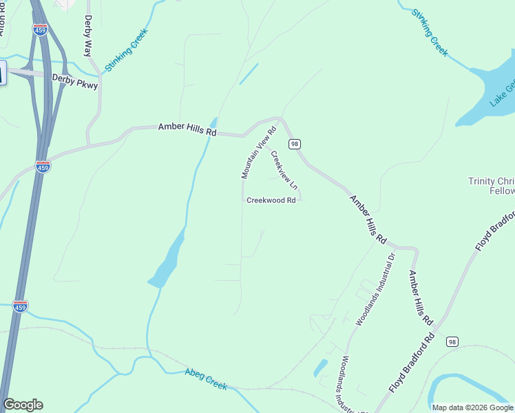 map of restaurants, bars, coffee shops, grocery stores, and more near 5909 Creekwood Road in Birmingham