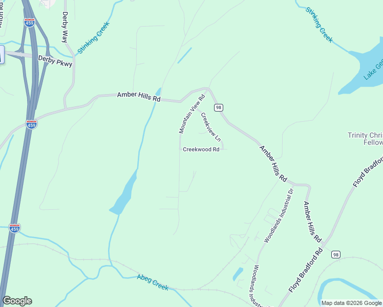 map of restaurants, bars, coffee shops, grocery stores, and more near 5909 Creekwood Road in Birmingham