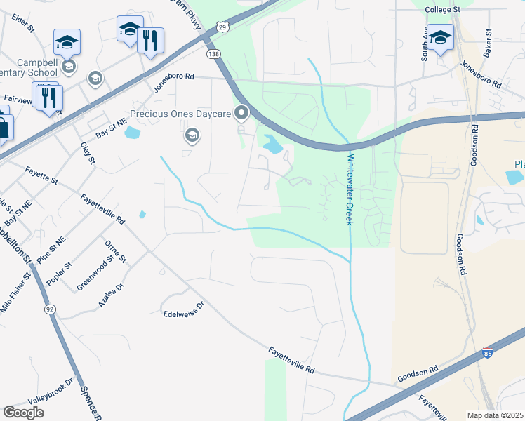 map of restaurants, bars, coffee shops, grocery stores, and more near 1200 Maple Valley Court in Union City