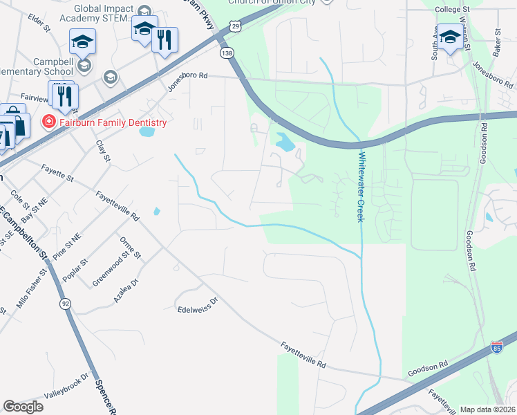 map of restaurants, bars, coffee shops, grocery stores, and more near 1020 Maple Valley Court in Union City