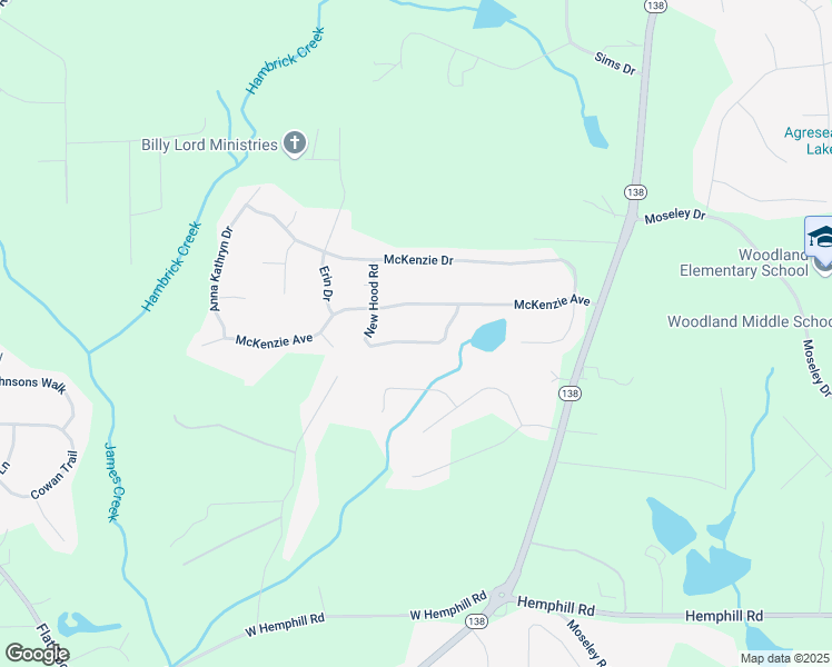 map of restaurants, bars, coffee shops, grocery stores, and more near 649 McKenzie Circle in Stockbridge