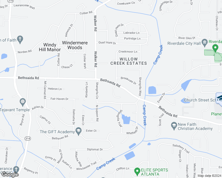map of restaurants, bars, coffee shops, grocery stores, and more near 6935 Tan Bark Court in Riverdale