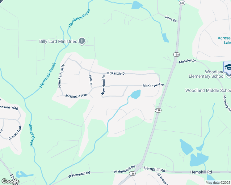 map of restaurants, bars, coffee shops, grocery stores, and more near 649 McKenzie Circle in Stockbridge