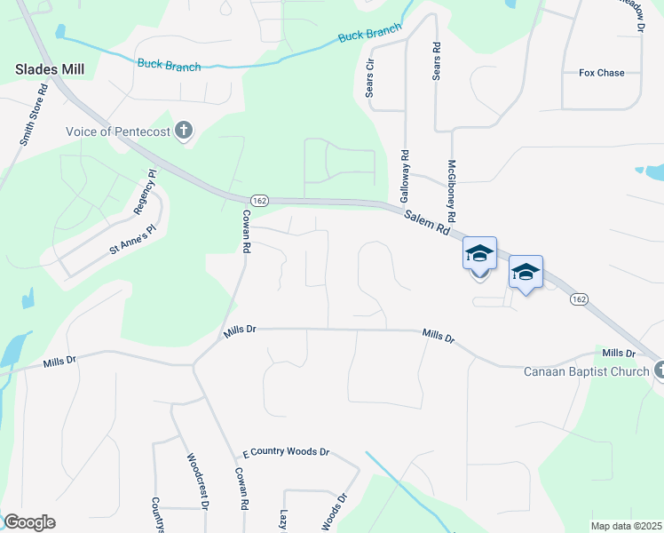 map of restaurants, bars, coffee shops, grocery stores, and more near 245 Brickstone Parkway in Covington