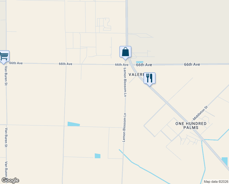 map of restaurants, bars, coffee shops, grocery stores, and more near in Thermal