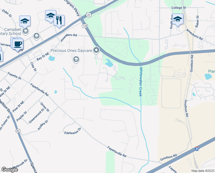 map of restaurants, bars, coffee shops, grocery stores, and more near 1215 Maple Valley Court in Union City