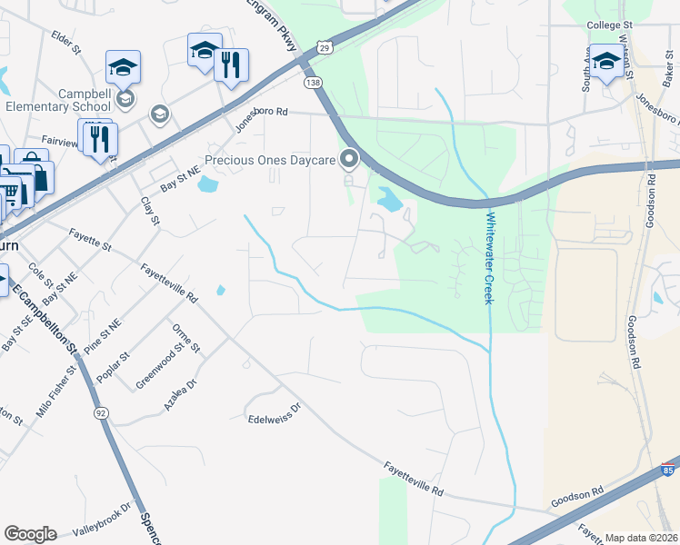 map of restaurants, bars, coffee shops, grocery stores, and more near 1000 Maple Valley Court in Union City