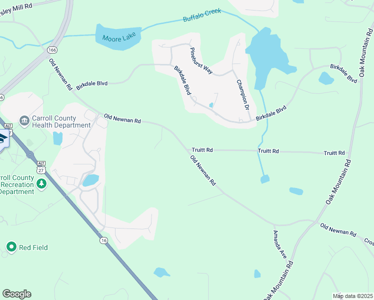 map of restaurants, bars, coffee shops, grocery stores, and more near 0 Truitt Road in Carrollton