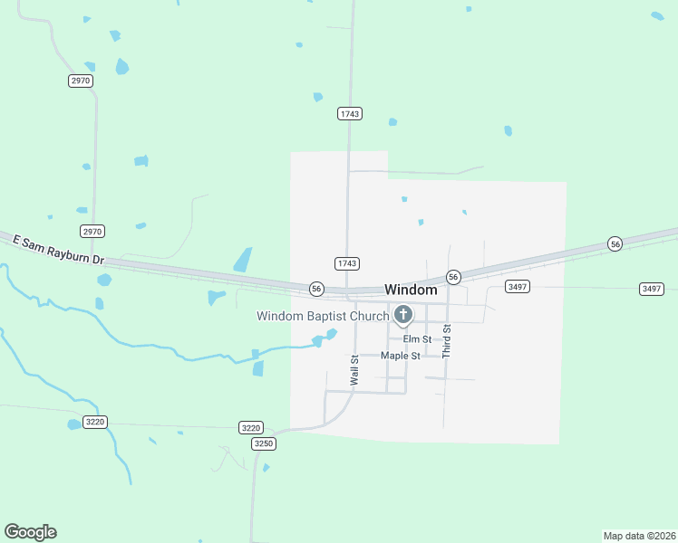 map of restaurants, bars, coffee shops, grocery stores, and more near 104 Farm to Market 1743 in Windom