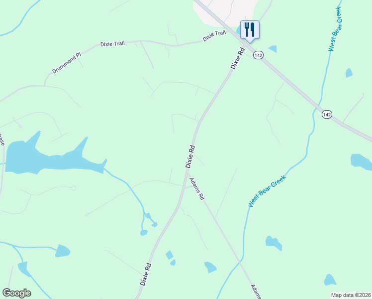 map of restaurants, bars, coffee shops, grocery stores, and more near 1242 Dixie Road in Covington