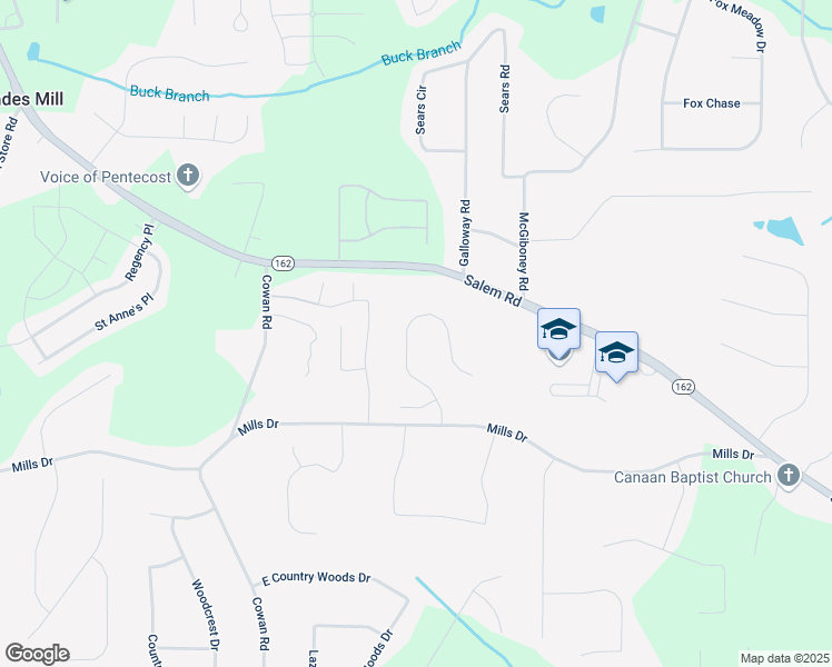 map of restaurants, bars, coffee shops, grocery stores, and more near 1200 Mills Cove Drive in Covington