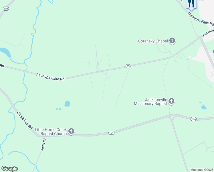 map of restaurants, bars, coffee shops, grocery stores, and more near 759 Ascauga Lake Rd in Aiken