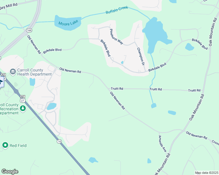 map of restaurants, bars, coffee shops, grocery stores, and more near 0 Truitt Road in Carrollton