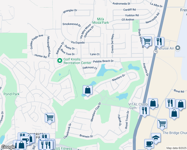 map of restaurants, bars, coffee shops, grocery stores, and more near 29373 Eagle Drive in Murrieta