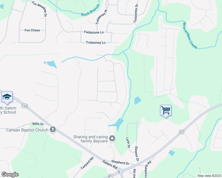 map of restaurants, bars, coffee shops, grocery stores, and more near 30 Michelle Way in Covington