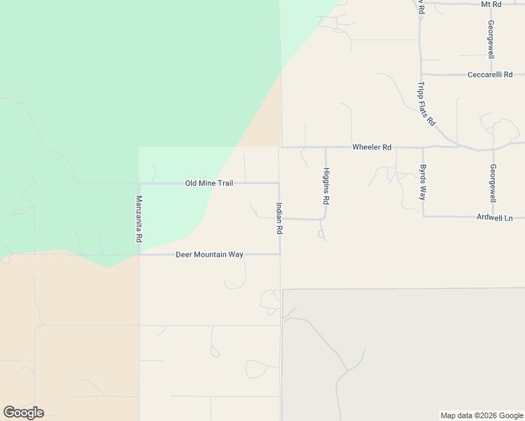 map of restaurants, bars, coffee shops, grocery stores, and more near 38205 Indian Road in Anza