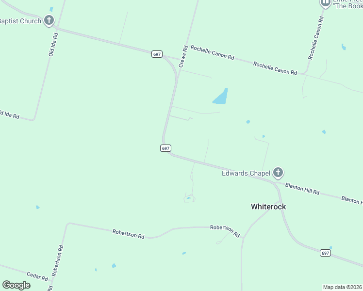 map of restaurants, bars, coffee shops, grocery stores, and more near 8277 Farm to Market Road 697 in Whitewright