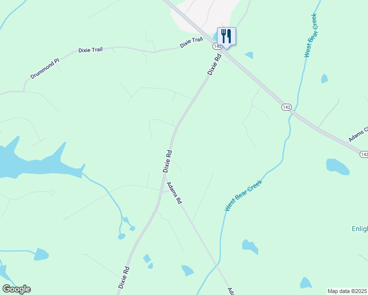 map of restaurants, bars, coffee shops, grocery stores, and more near 1187 Dixie Road in Covington