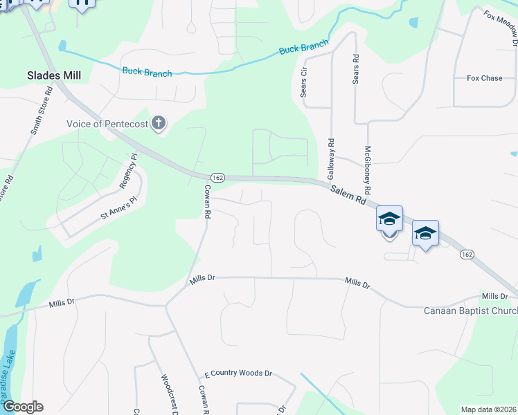 map of restaurants, bars, coffee shops, grocery stores, and more near 100 Brickstone Parkway in Covington