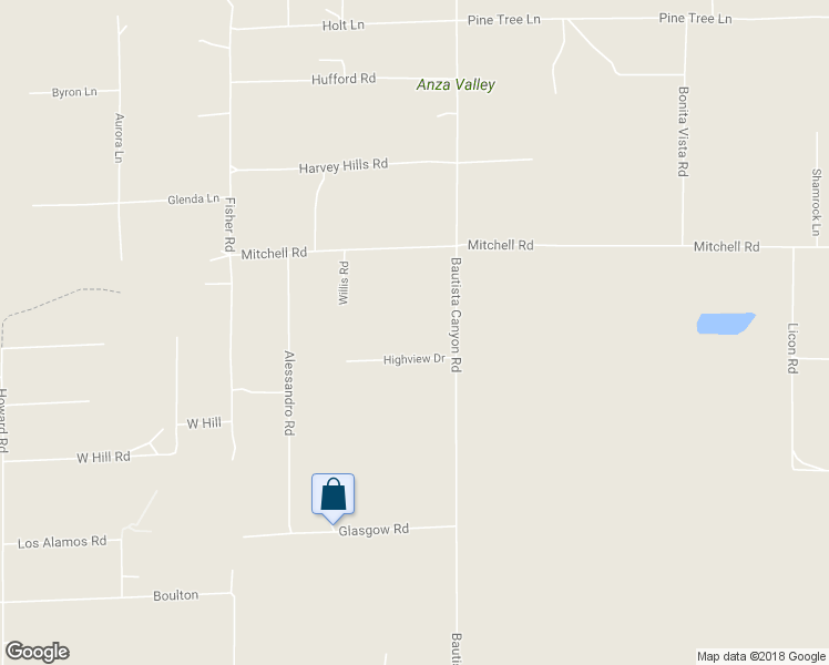 map of restaurants, bars, coffee shops, grocery stores, and more near 54910 Highview Drive in Anza