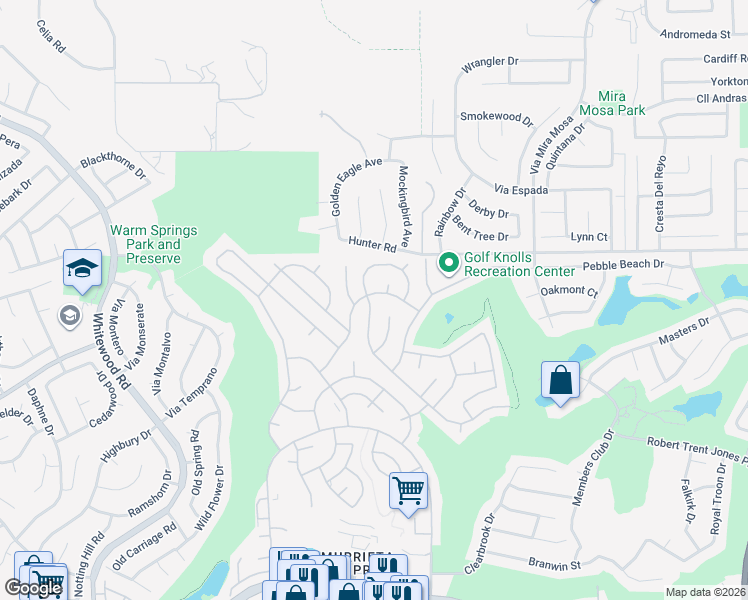 map of restaurants, bars, coffee shops, grocery stores, and more near 29035 Via Zapata in Murrieta