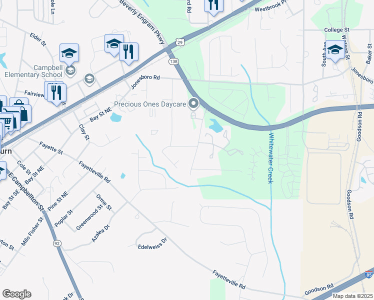 map of restaurants, bars, coffee shops, grocery stores, and more near 510 Parkway Road in Union City