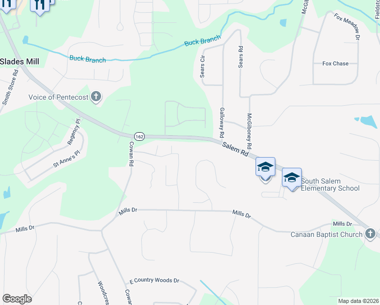 map of restaurants, bars, coffee shops, grocery stores, and more near 185 Brickstone Parkway in Covington