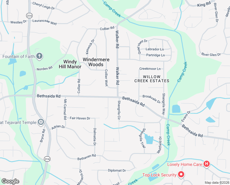 map of restaurants, bars, coffee shops, grocery stores, and more near 6879 Walker Road in Riverdale