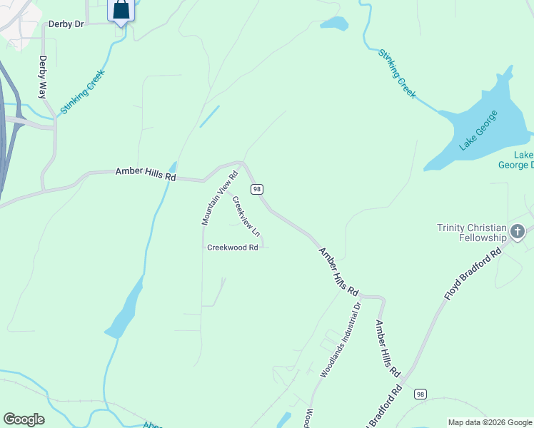 map of restaurants, bars, coffee shops, grocery stores, and more near 5997 Amber Hills Road in Birmingham