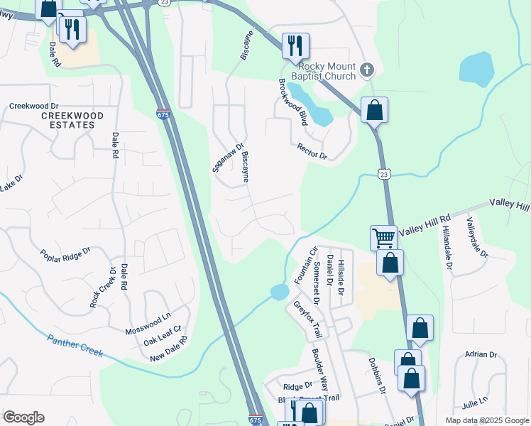 map of restaurants, bars, coffee shops, grocery stores, and more near 7039 Biscayne in Rex