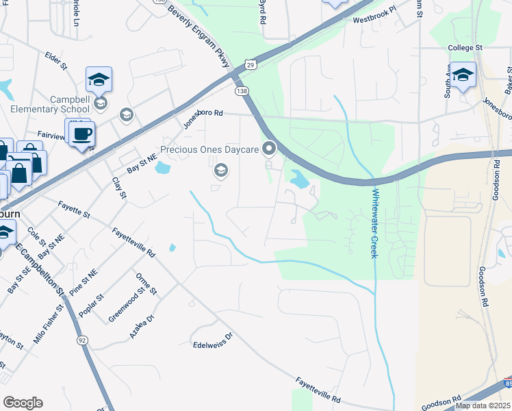 map of restaurants, bars, coffee shops, grocery stores, and more near 135 Aprils Way in Union City