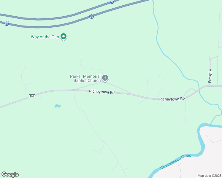 map of restaurants, bars, coffee shops, grocery stores, and more near 1761 Richeytown Road in Eastaboga